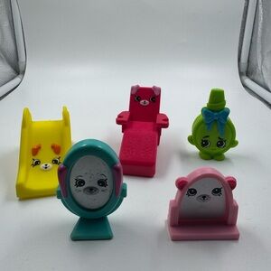 McDonalds Happy Meal x Shopkins Happy Places Furniture Toys - Lot of 5